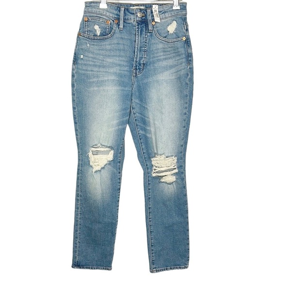 Madewell NWT Curvy Perfect Vintage Distressed Jeans Women's 24 #NC352 - Picture 3 of 11